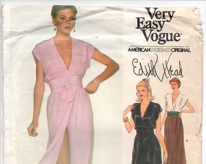 Vogue 2040, Edith Head, Vogue Designer Original, 1970's, Misses' Dress ...