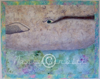 Original Quilt Art, Giant, 34" x 43", Nancy Turbitt Art