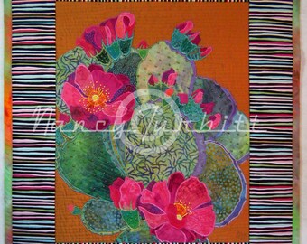 Original Quilt Art, "Look, But Don't Touch", 20 1/2" x 23 1/2", Nancy Turbitt Art