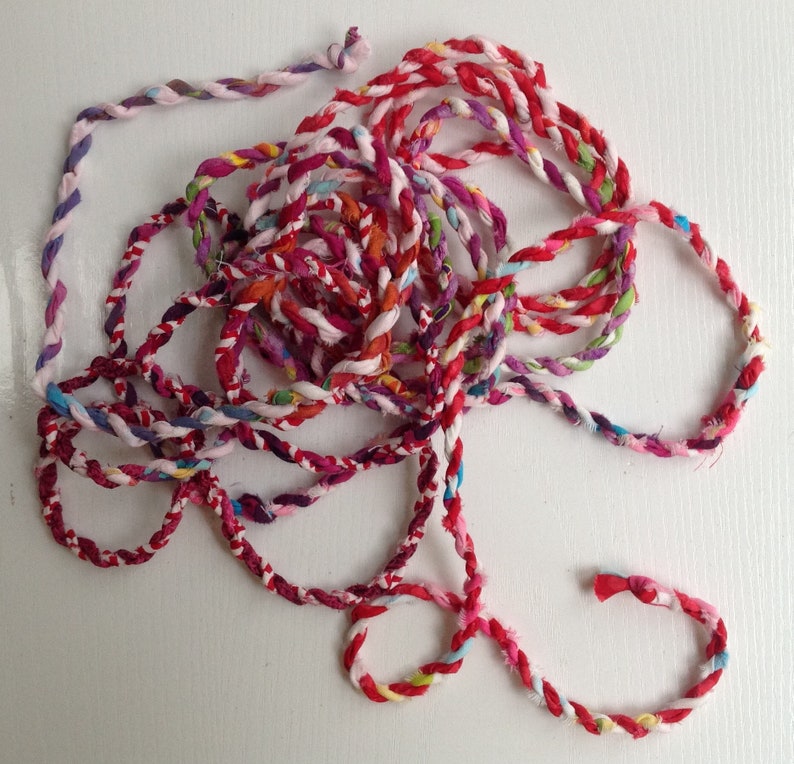 Fabric Twine Hand Wrapped Fabric Roping 5 Yards 6 - Etsy