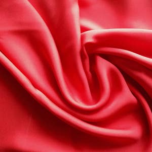 Silk Georgette, 2 Yards, China Red