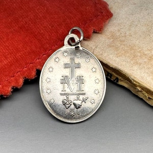 Antique French Silver Miraculous Medal
