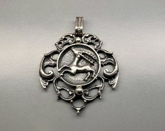 Vintage Silver German Hunting Pendant by Franz Eligius Blachian (BAS)