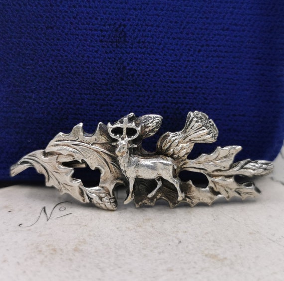 Antique Saint Hubert Brooch, French Hunter Brooch