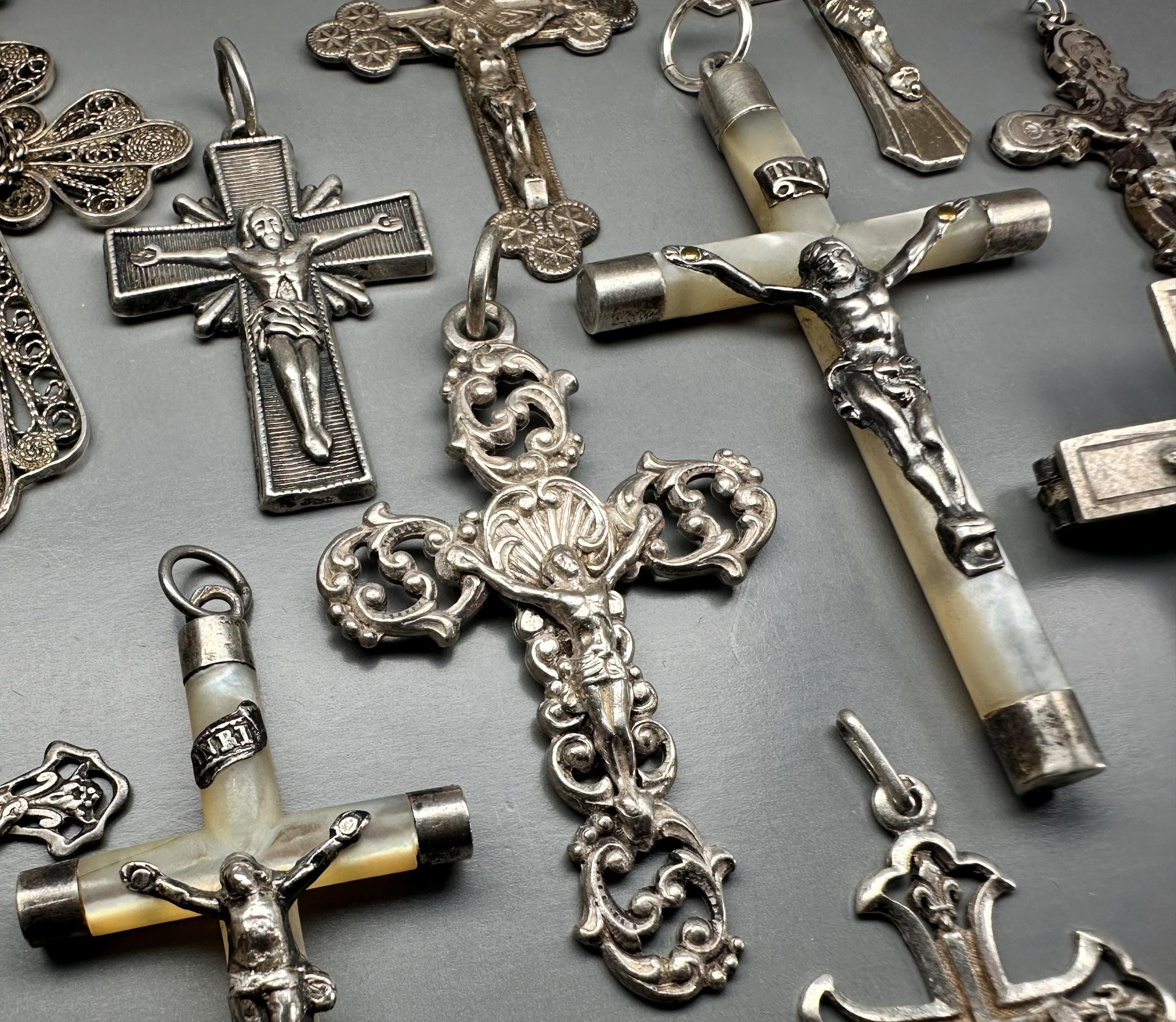 Antique Vintage Silver Cross Cross - Etsy Canada
