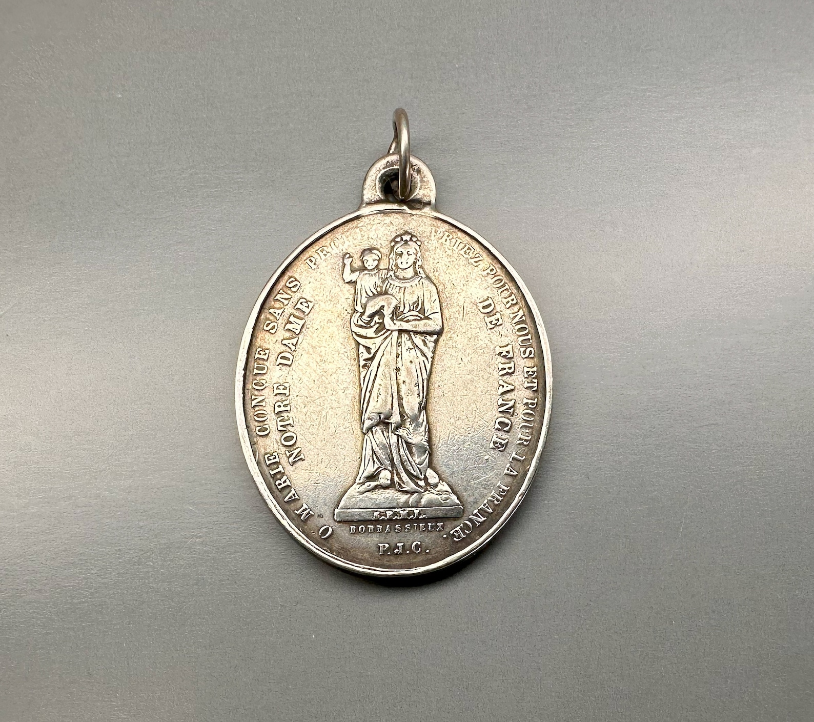 Rare Antique French Virgin Mary Medal by Bonnassieux, Notre Dame De ...