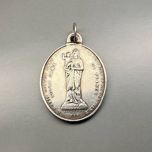 Rare Antique French Virgin Mary Medal by Bonnassieux, Notre Dame De ...