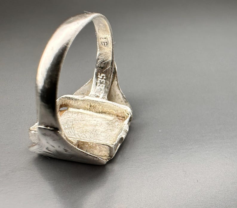 Antique Spanish Religious Ring, Prayer Ring, US Size 8 3/4 image 6