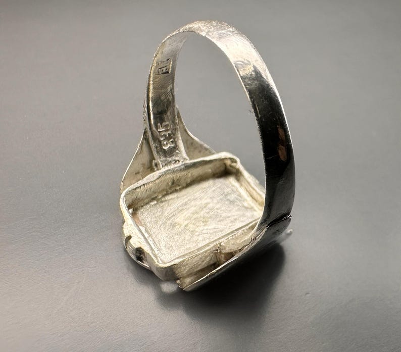 Antique Spanish Religious Ring, Prayer Ring, US Size 8 3/4 image 9