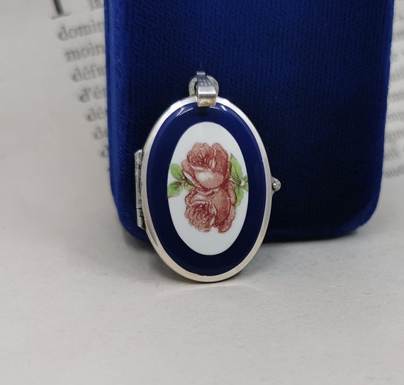Sterling Silver Locket, Photo Locket Pendant, Germ
