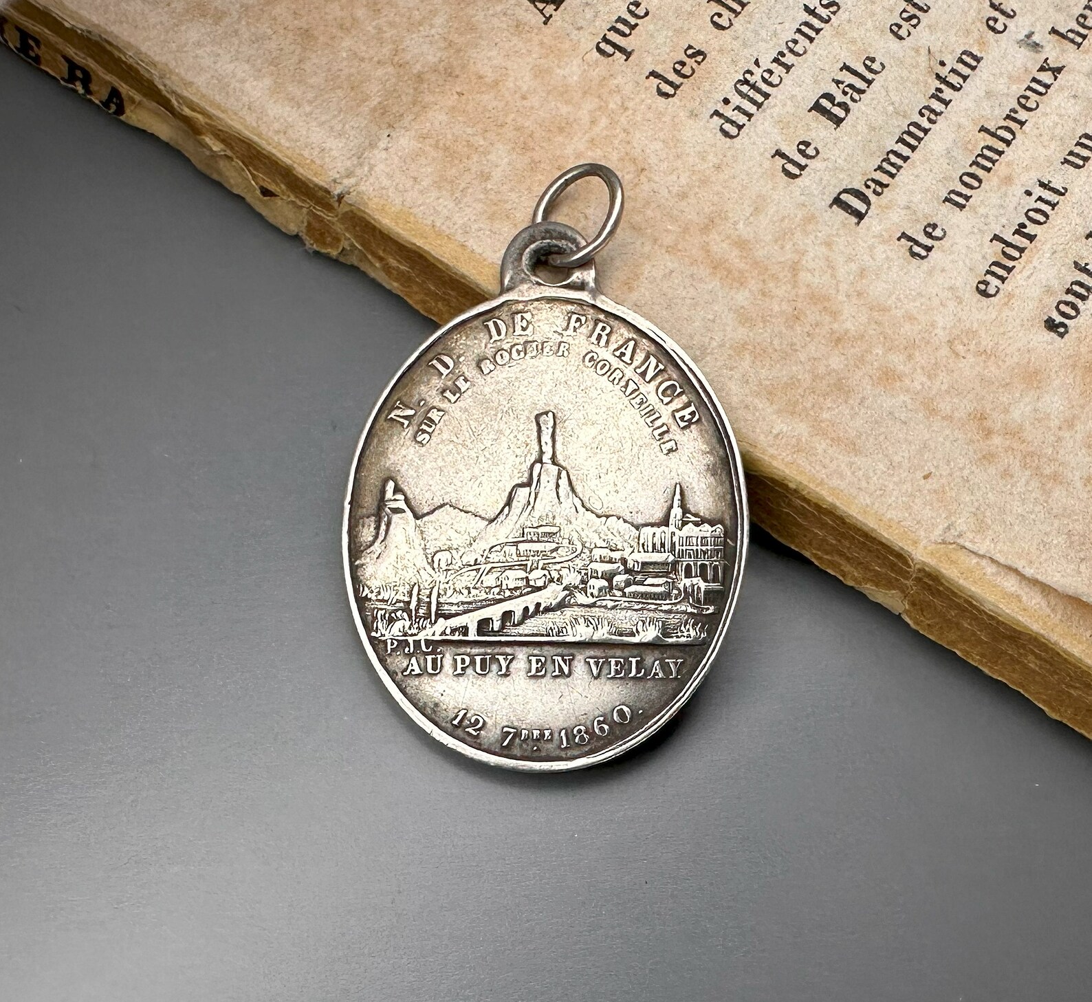 Rare Antique French Virgin Mary Medal by Bonnassieux, Notre Dame De ...