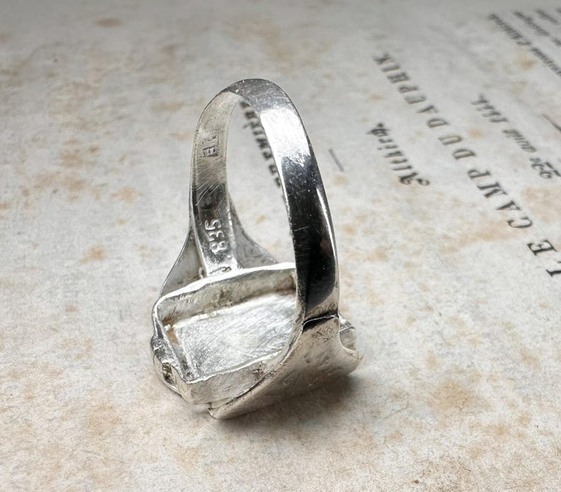 Antique Spanish Religious Ring, Prayer Ring, US Size 8 3/4 image 15