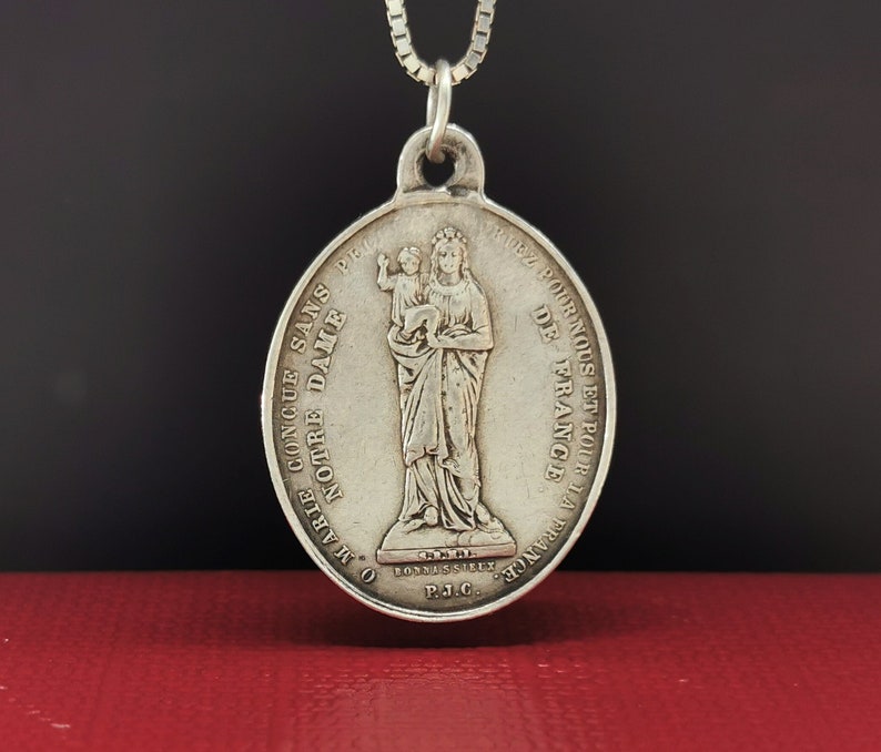 Rare Antique French Virgin Mary Medal by Bonnassieux, Notre Dame De ...