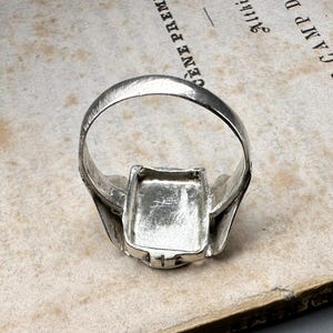 Antique Spanish Religious Ring, Prayer Ring, US Size 8 3/4 image 12