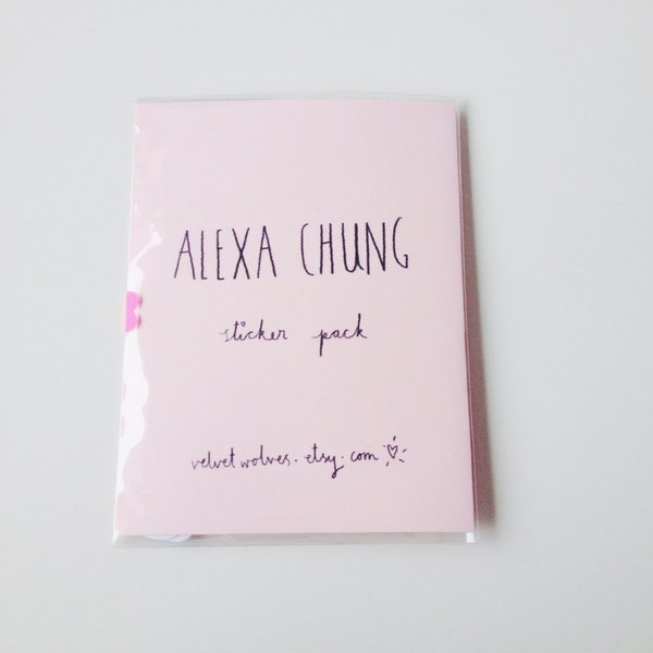alexa chung / illustrated stickers