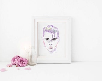 Printable Wall Art Johnny Depp Cry Baby instant download