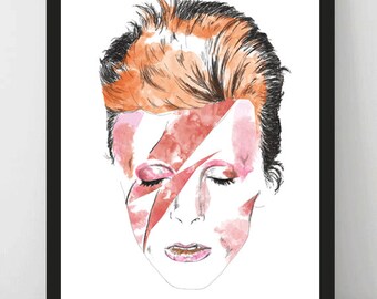 Instant Download, David Bowie, Printable Wall Art, Home Decor