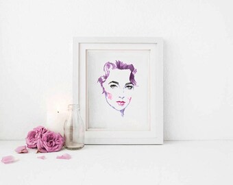 Printable Wall Art Elizabeth Taylor instant download