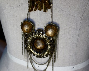 Golden Spheres Necklace