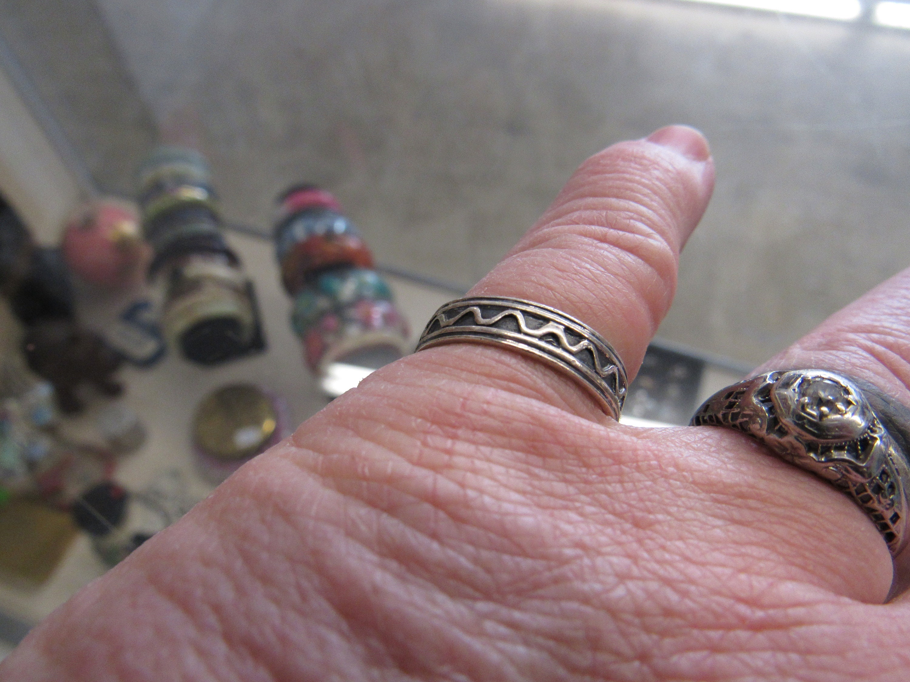 Silver Wave Ring Size 8.25 - Etsy Silver Wave Ring Size 8.25 - Etsy