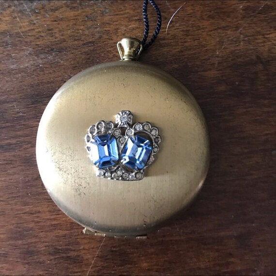 Vintage Bass Jeweled Compact