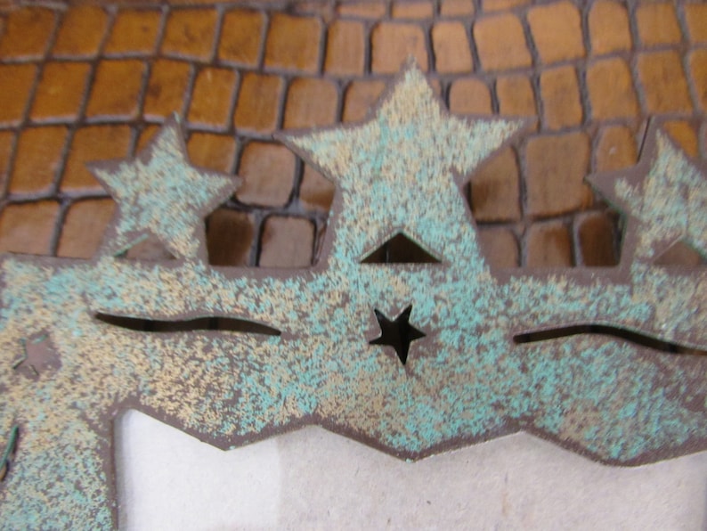 Vintage Cast Iron Star Picture Frame