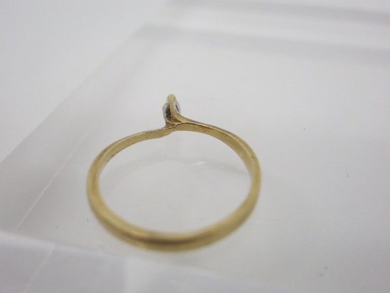 Solid 10k Gold and Diamond Ring 6 - image 4