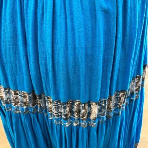 Blue Full Broom Skirt M-L - image 4