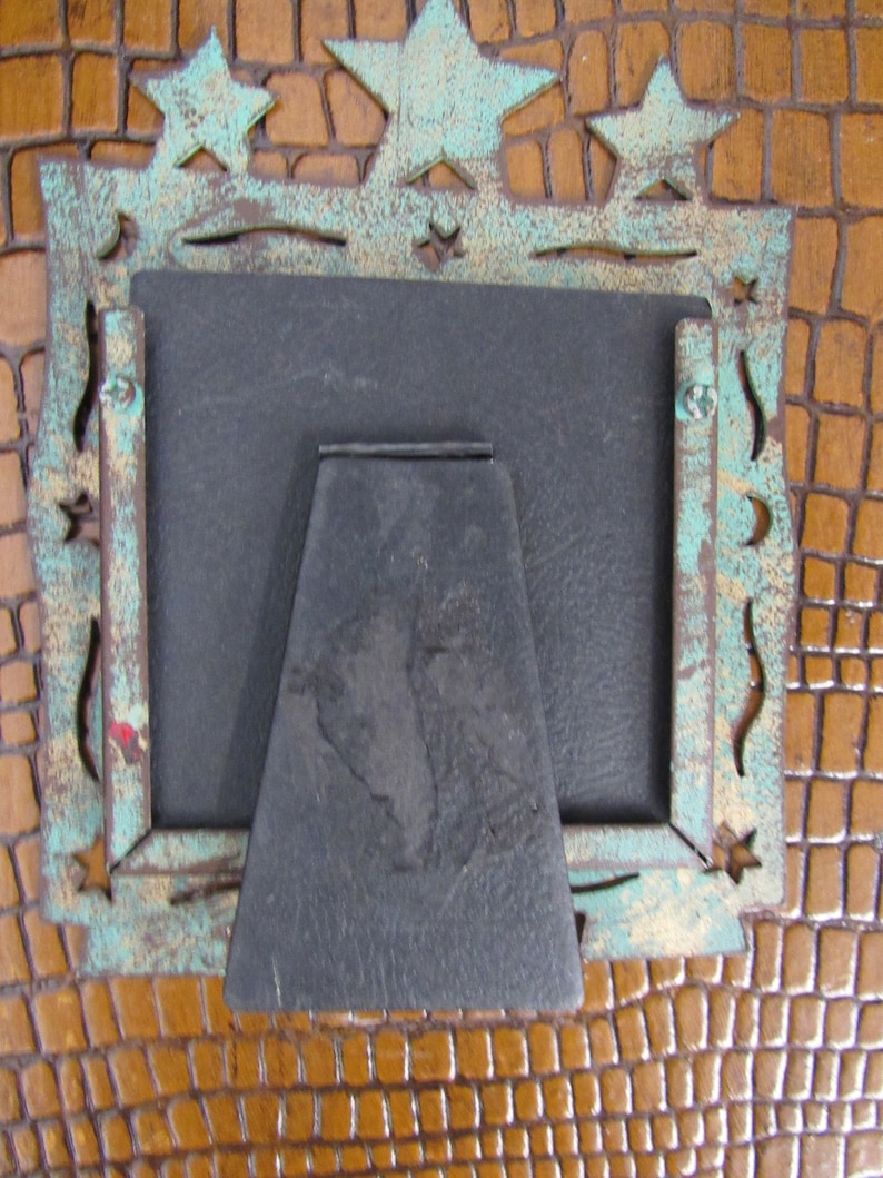 Vintage Cast Iron Star Picture Frame