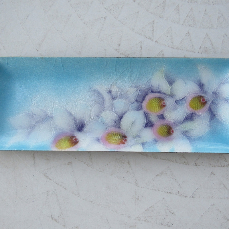 Enamel Tray in Festival of Flowers