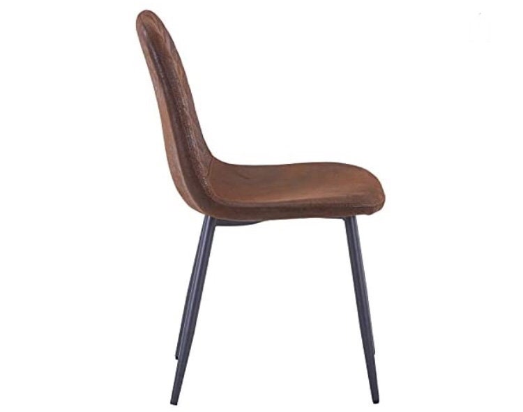 Set of Six Suede Grey Chairs. Suede Dining Chairs Upholstered Etsy UK