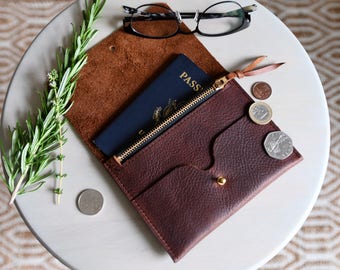 The Falkirk - Passport and Zipper Wallet in Kodiak Leather