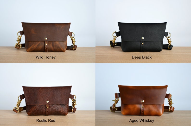 The Extra Large Bogotá Hip Bag, Fanny Pack in Wild Honey Kodiak Leather image 9