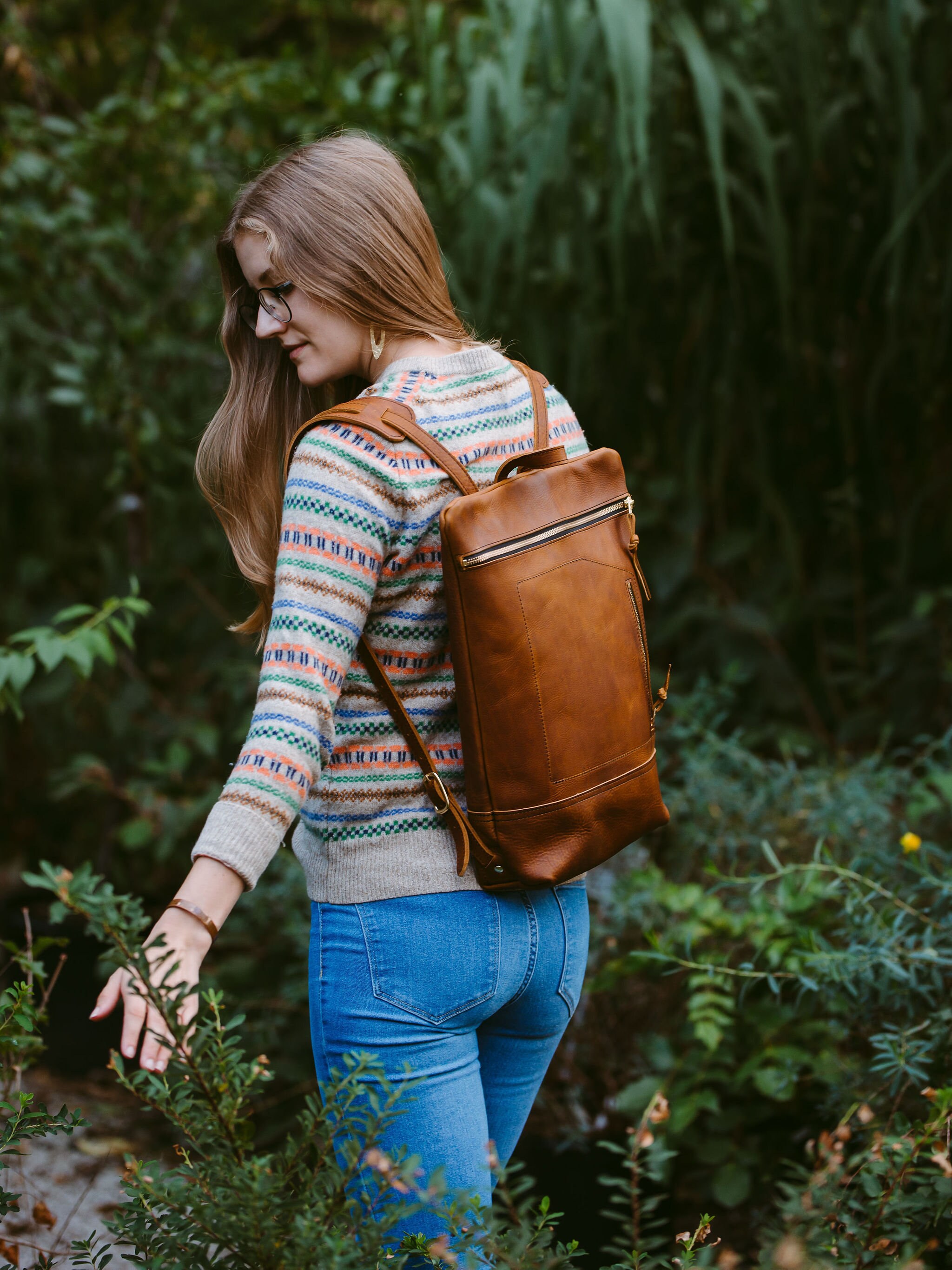 Kodiak leather cheap backpack