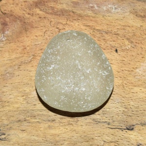Perfect Genuine Sea Glass 1&quot; White Beach Glass Frosted Sea Glass Authentic Thick Sea Glass Rare Sea Glass Jewelry Making Pendant Collectible