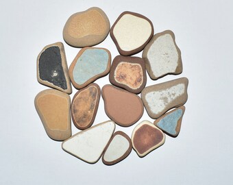 Genuine Sea Pottery 24-43mm Large Beach Pottery Real Sea Pottery Shards Craft Mosaic Beach Pottery Jewelry Making Sea Pottery