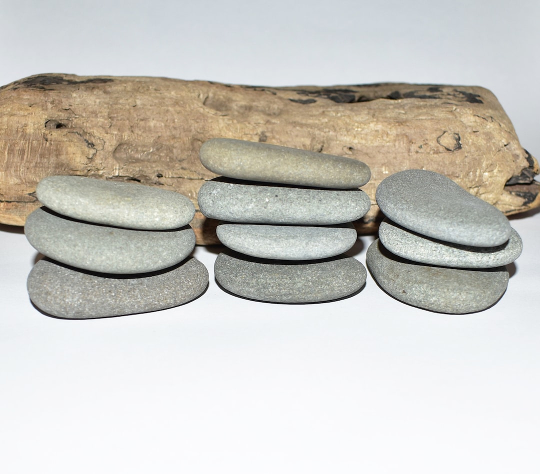 Flat Beach Stones Beach Rocks Set 10 Pieces 2