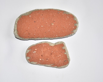 Large Beach Pottery Bricks Vintage Beach Bricks Beach Combed Sea Pottery Beach Finds Beach Combing