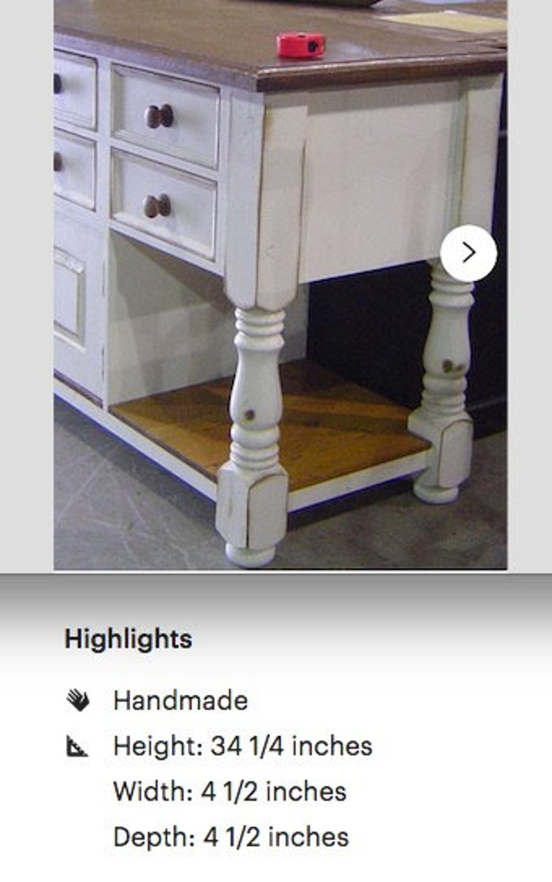 Custom Pine Unfinished Island Legs set of 4 Legs 34 Etsy