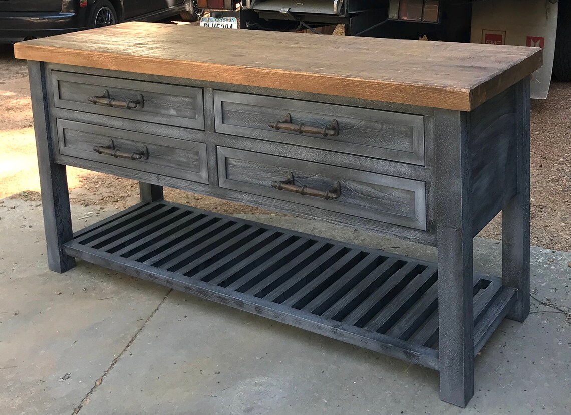 Custom Pine Buffet/console Table 72 X 24 X Etsy