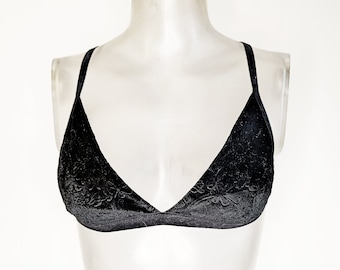 BLACK VELVET BRALETTE