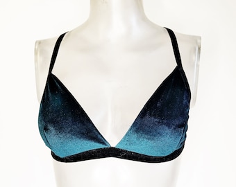 Blue Velvet Bralette