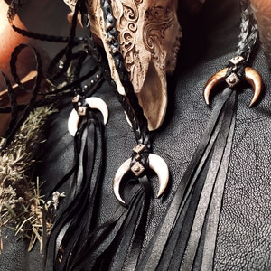 LUNA NECKLACE - White - Witch Amulet - Etsy