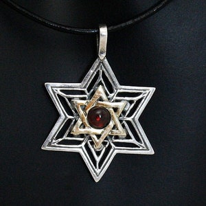 Collier et Pendentif Or Rhodium Menorah/Etoile de David/poisson SYMBOLE messianique Collier et Pendentif Or Rhodium Menorah/Etoile de David/poisson SYMBOLE messianique