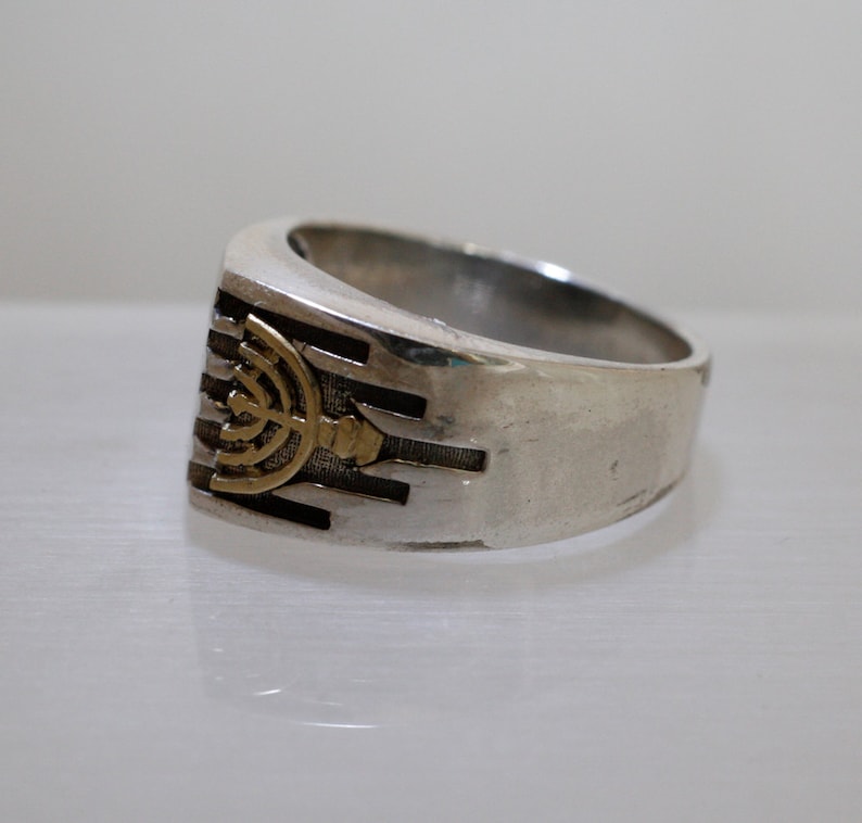 Menorah Jewelry Statement Ring for Men and Women Ring Etsy