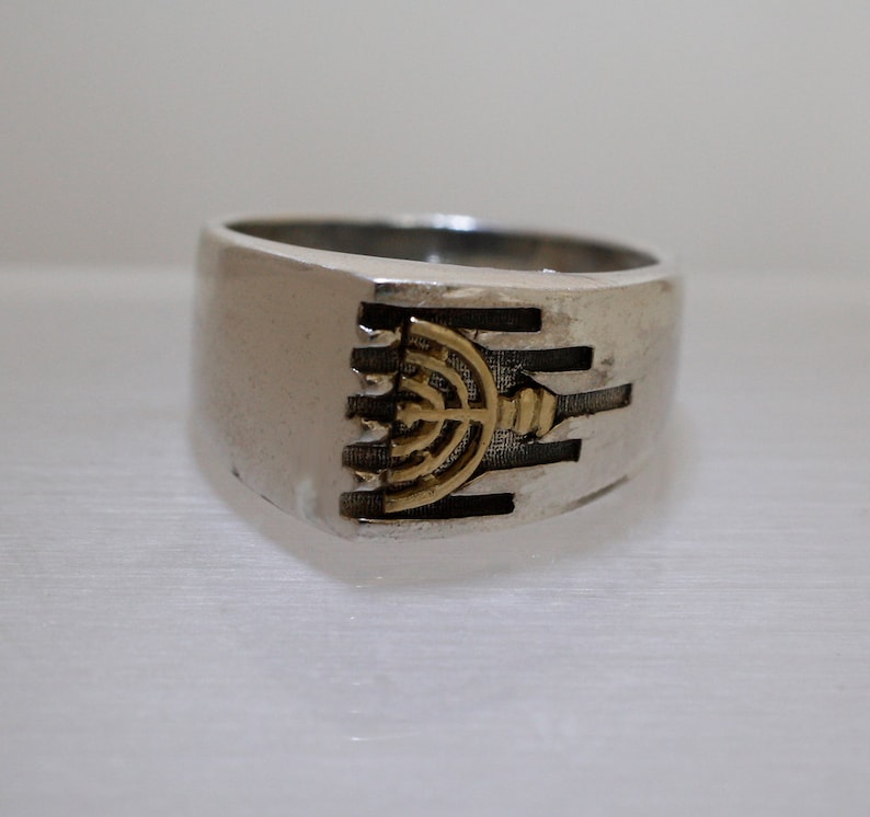 Menorah Jewelry Statement Ring for Men and Women Ring Etsy