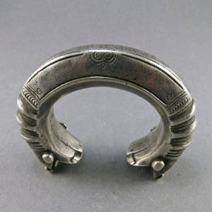 Antique Silver Cuff Bangle Ethnic Jewelry Silver Bangle Tribal Jewelry Afganistan Jewelry Central Asian Jewelry image 5