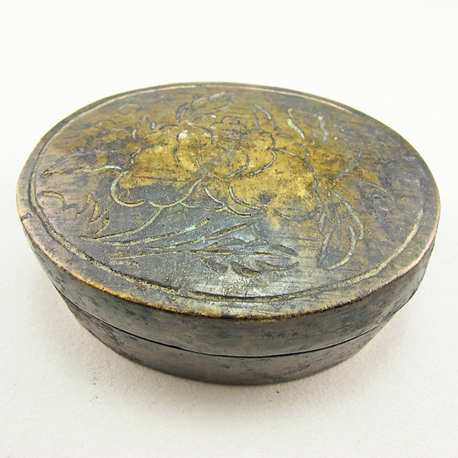 Antique Chinese Ink Pot Asian Arts Home Decor Collectible Etsy