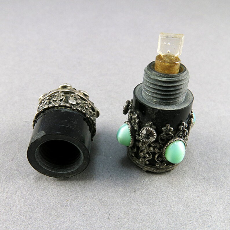 Vintage Parfume Bottle Pendant Jewelry Supplies Antiques Collectibles Craft Spplies