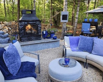 DIY Step by Step Guide: Outdoor Fireplace Base. Outdoor Living. Easy DIY weekend project. Cozy Vibes. Budget-Friendly. Big Backyard Energy.